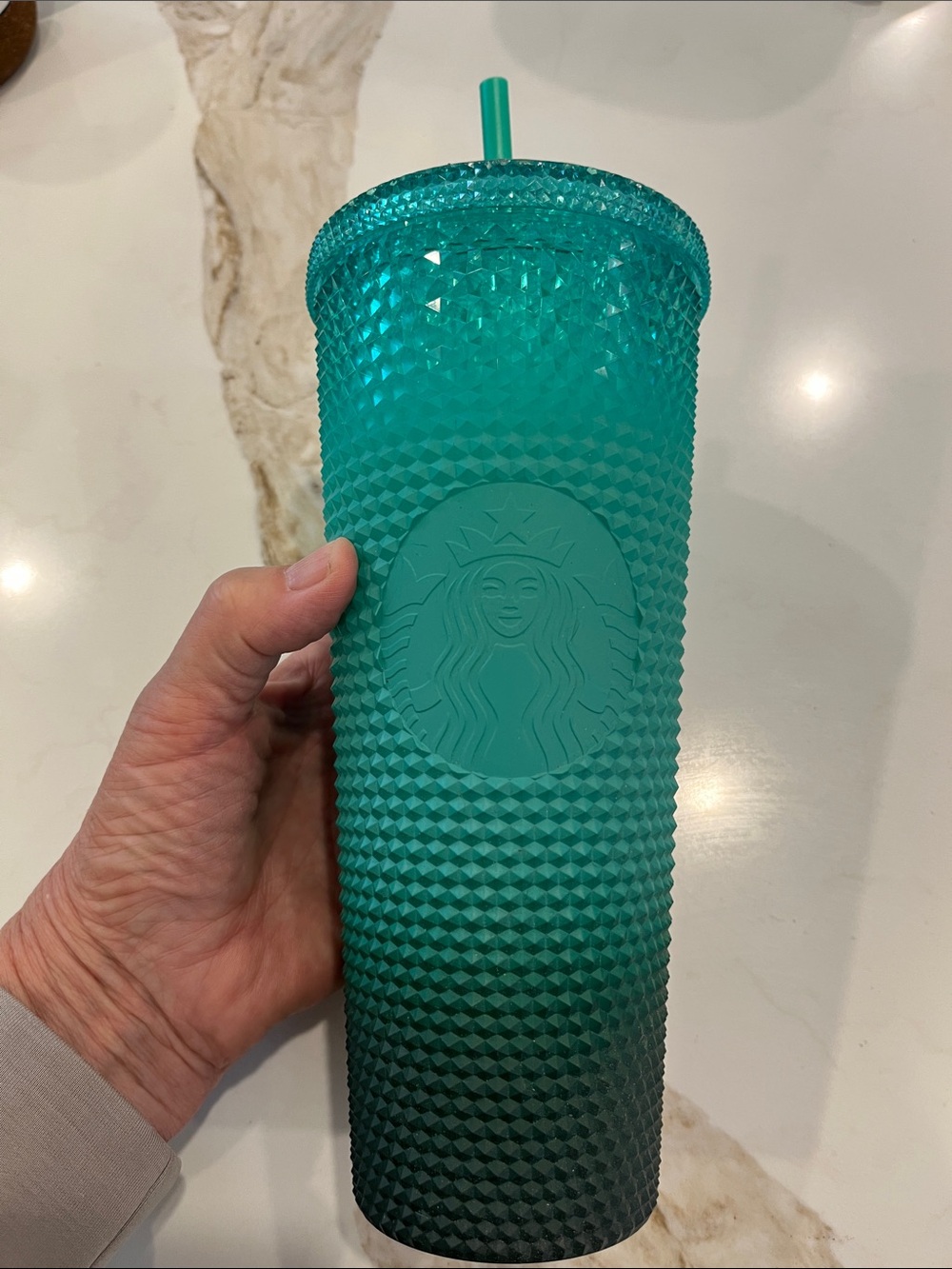 Starbucks Turquoise Studded Reusable Tumbler with Straw - 24 oz / 710 ml